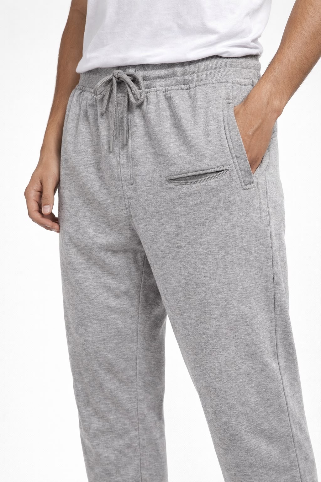 Cotton Terry Core Utility Lower - Milange Grey