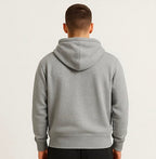 Cotton Terry Prime Zipper Hoodie - Milange Grey