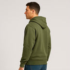 Cotton Terry Prime Zipper Hoodie - Olive