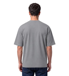 Cotton Terry Boldstack Oversize Tee - Milange Grey
