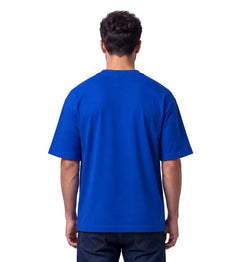 Cotton Terry Boldstack Oversize Tee - Royal Blue