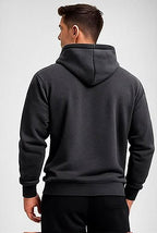 Cotton Brushed Fleece Essential Hoodie - Dark Grey