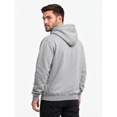Cotton Brushed Fleece Essential Hoodie - Milange Grey