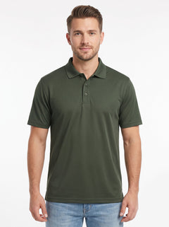 Full Dull Sap Active Core Polo - Olive