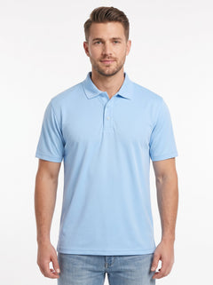 Full Dull Sap Active Core Polo - Sky