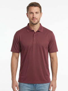 Full Dull Sap Active Core Polo - Wine